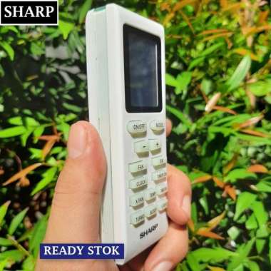 Remot AC SHARP ASLI Remot AC SHARP Warna Putih Free Batrei
