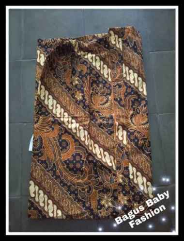 Rok Wiru Instant Bawahan Kebaya Beskap Siap Pakai Jumbo Coklat Putih