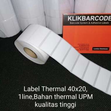 Sticklab Stiker Label Barcode Thermal 40X20 Isi 800 Pcs Label Barcode