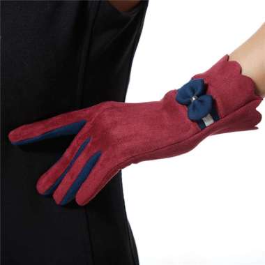 Sarung Tangan Korea Sarung Tangan Akhwat Muslimah / Handsock Manset Maroon