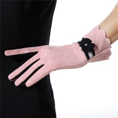 Sarung Tangan Korea Sarung Tangan Akhwat Muslimah / Handsock Manset Pink