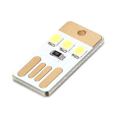 Lampu LED Mini USB 3x2835 SMD Chip Cool White Putih