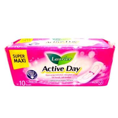 Promo Harga Laurier Active Day X-TRA Non Wing 22cm 10 pcs - Blibli
