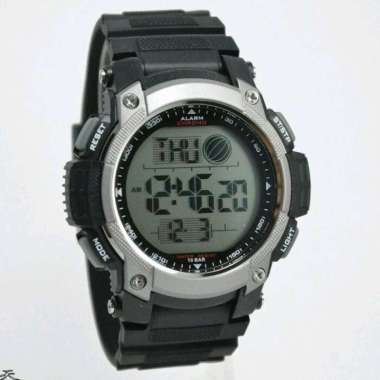 Q&Q QQ Digital Jam Tangan Pria Hitam M119J002Y Original