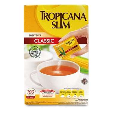 Promo Harga Tropicana Slim Sweetener Classic 100 pcs - Blibli