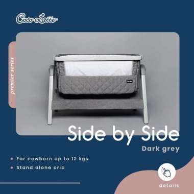 Box Bayi Baby Box Ranjang Tempat Tidur Cocolatte Side By Side dark grey