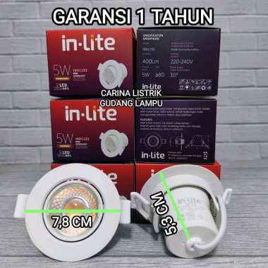 InLite / In-Lite LAMPU LED SPOTLIGHT INDC232 5W WARM WHITE 3000K KUNING