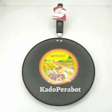teflon Round grill pan supra 30cm - wajan kebab - wajan bulat datar