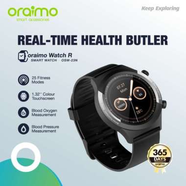 Oraimo Watch R Smart Watch Jam Tangan Pintar Health Butler OSW-23N Silver