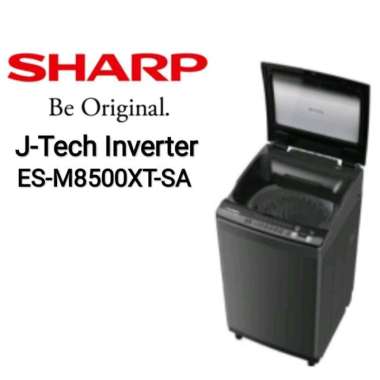 Mesin Cuci Sharp ES-M8500XTSA Top Loading 8.5 Kg INVERTER M8500 8500XT