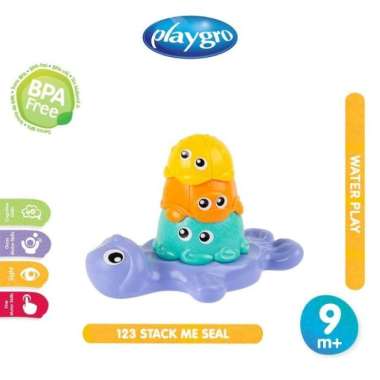 Playgro 128778 123 Stack me Seal