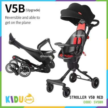 Baobaohao Stroller Anak Bayi V3 V5 Kidu Baby Stroller V5B Red