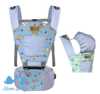 Gendongan Hipseat Baby Animal BAG1103 Safari Series / Gendongan Bayi biru