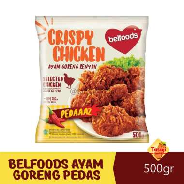 Promo Harga Belfoods Crispy Chicken Pedaaaz 500 gr - Blibli