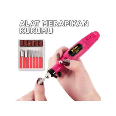 Kova Neil Mesin Bor Mini Grinder Gerinda Alat Kikir Ukir Grafir Kuku Red Rose