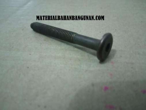 Baut Ligna JCBC M 6 x 30 mm Knock Down Bolt HItam Kepala Kunci L