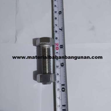 GROSIR Mur Baut Stainless m 14 x 50 mm Kunci 22 Hex Set Screw Depok