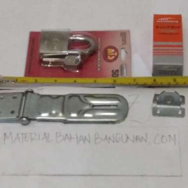 PAKET HEMAT GEMBOK ATS 50MM GEMBOK PAGER RUMAH OVERVAL PLAT SBY 5 INCH