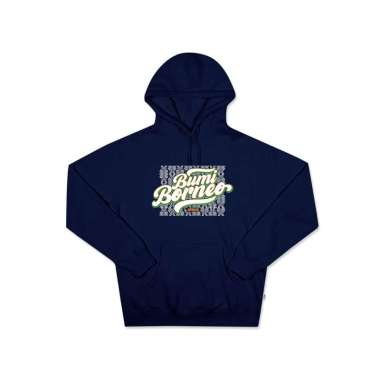 URBAIN Hoodie Hitam Pria Urbain Inc x Bumi Borneo L