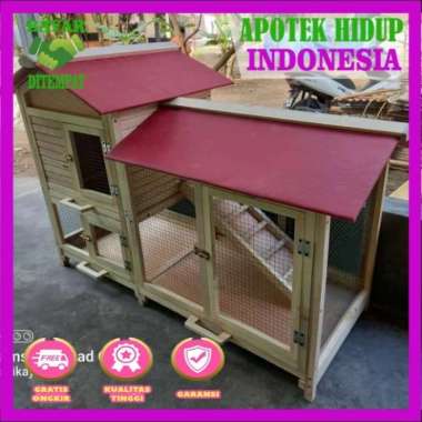 kandang kelinci besar /kandang kelinci murah /kandang kelinci 2 tngkat
