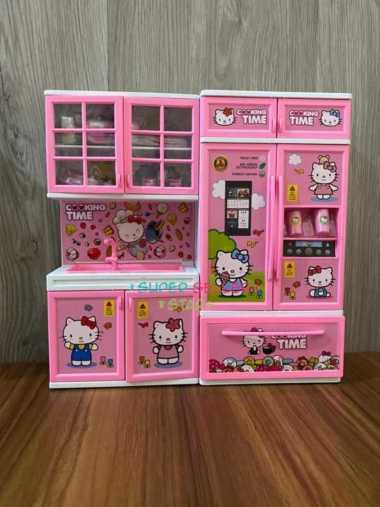 MAINAN ANAK PEREMPUAN LEMARI KITCHEN SET/MAINAN DAPUR LEMARI ANAK 6640 LOL