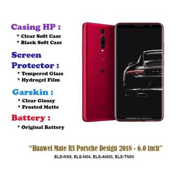 Huawei Mate RS Porsche Design 2018 - 6.0 inch - Case - Screen Protector - Battery - Dll Hydrogel