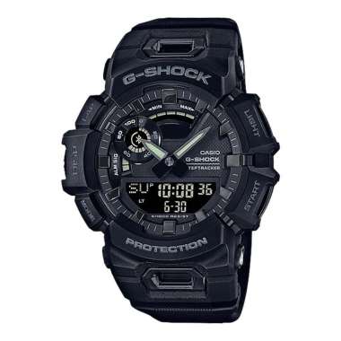 Jam Tangan Pria Casio G-shock G-Squad GBA-900-1ADR Black Digital Analog Dial Black Resin Band Hitam