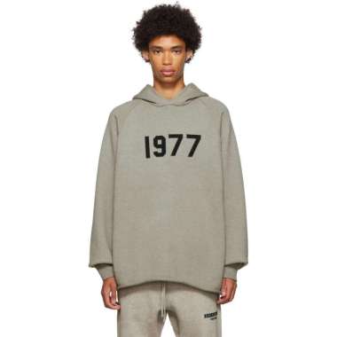 Fear Of God Essentials 1977 Knit Hoodie Dark Oatmeal DARK XS