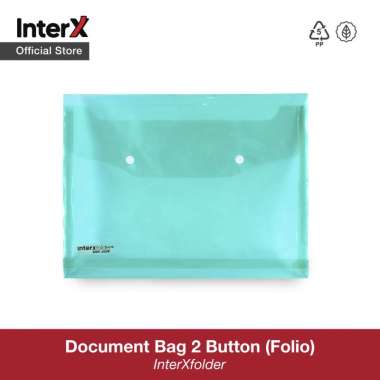 InterX Map 2 Kancing w/Spine (Document Bag 2 Button) Merah