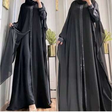 [ABAYA ORI DUBAI ] New Abaya Gamis Maxi Dress Arab Saudi Bordir Zephy Turki Umroh Dubai 812
