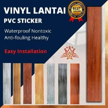 Paling Murah Vinyl Lantai Kayu Berserat 45cm x 15cm YB-M-002