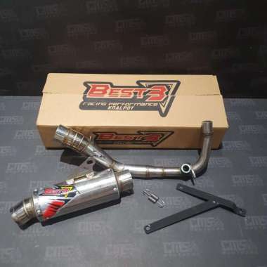 Knalpot Vespa Best 3 Vespa Iget i-get 3V Short Bulat Inlet 50 Original