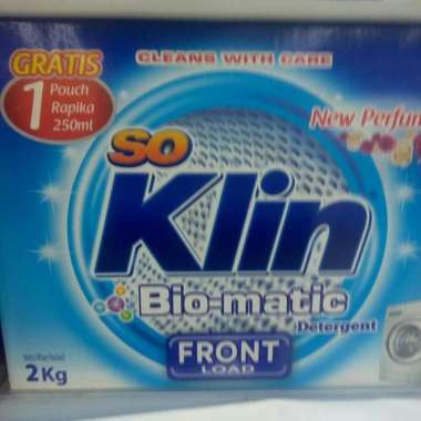 Promo Harga SO KLIN Biomatic Powder Detergent Front Load 2000 gr - Blibli