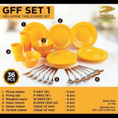 MELAMINE TABLEWARE SET LENGKAP DENGAN PIRING MANGKUK DAN CANGKIR MINUM