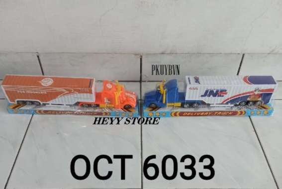 MAINAN TRUCK KONTAINER OCT6033 MAINAN KENDARAAN MAINAN ANAK LAKI LAKI