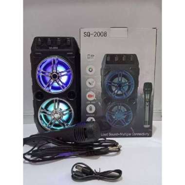 SPEAKER BLUETOOTH WIRELESS DENGAN MIC SQ 2008 SPEAKER MINI SPEAKER
