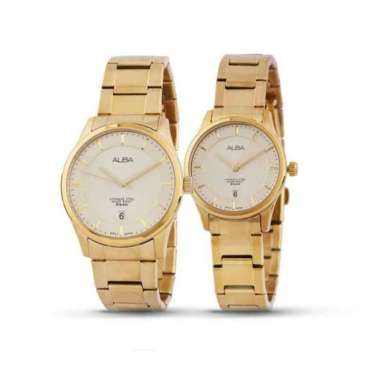 JAM TANGAN COUPLE ORIGINAL ALBA AS9C14 AS9C14X1 and ALBA AH7L68 AH7L68X1 JAM TANGAN ALBA ORIGINAL JA