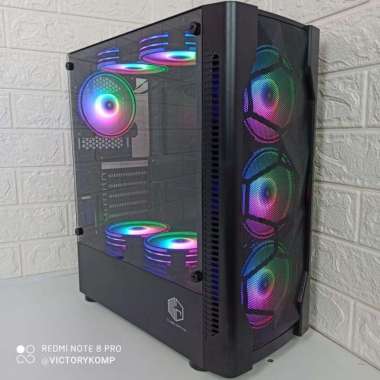 Case Casing PC Cube Gaming Byron Hitam