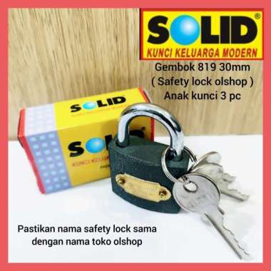 Gembok 819 30mm SOLID