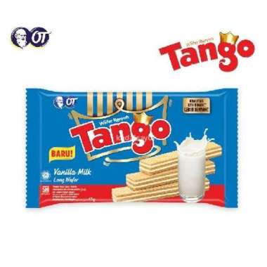 Promo Harga Tango Long Wafer Vanilla Milk 47 gr - Blibli