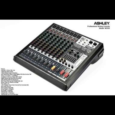 mixer ashley MDX8 / mdx-8 original mixer 8 channel bluetooth usb