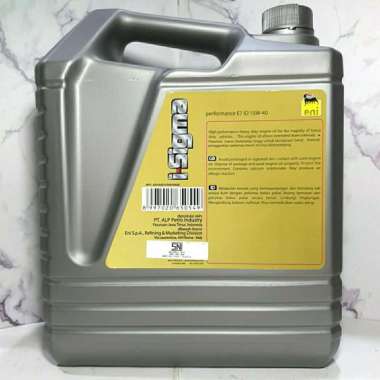 Agip/ Eni Italy i-sigma E7 ID 15W-40 5 Liter (Oli Mesin Diesel/ Solar)