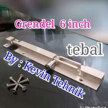 Grendel Slot Rumah Ukuran 6 inch Tebal, Grendel Pintu 6 inch Tebal