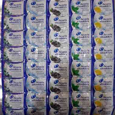 shampoo head & shoulders sachet 12pcs cool menthol