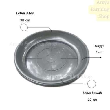 Alas Pot / Tatakan Pot 35 Cm Hitam