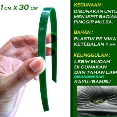 Penjepit Mulsa Plastik Pengganti Kayu / Bambu