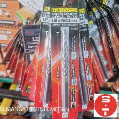 12mm MATA BOR BETON DINDING TEMBOK MANSORY DRILL CROSS TIP 12 mm HYPER