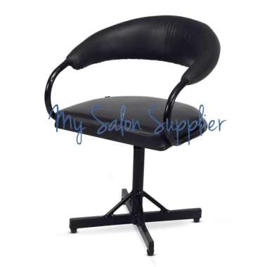 Kursi Potong Rambut Salon Donat Putar Hitam