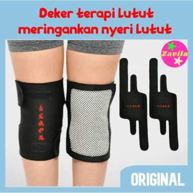 Alat Deker Terapi Pemanas Pelindung Lutut Kesehatan Dekker Dengkul Knee Pads Magnetic Support