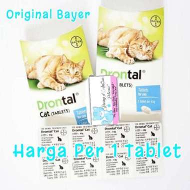 drontal cat original bayer ada exp batch tiap tablet garansi ori 1TabDrontal Cat